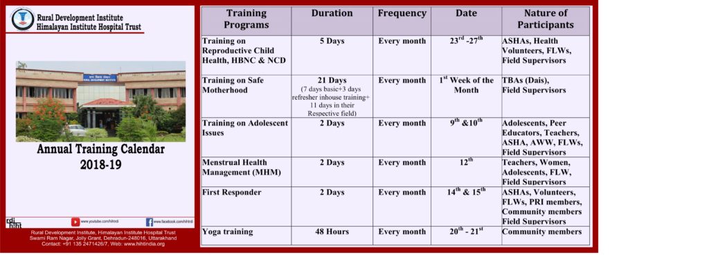 rural-development-institute-annual-training-calendar-himalayan